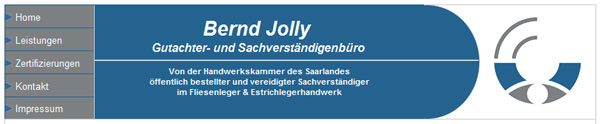 Gutachter Bernd Jolly - Webentwicklung und Webdesign EDV Allround Service Zahn Friedrichsthal/Saarland